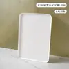 Bandeja Creativa de Trigo Plástico Placa Imitación Madera Rectangular Plato de Té Plato de Cena Hogar Restaurante Plato Difícil Plato para Huesos