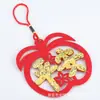 Decoración colgante de carácter de la fortuna del Año del Caballo Nuevo Colgante de fieltro de la paz Lote al por mayor Nudo chino Diseño decorativo de pan de oro En stock