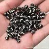 Ágata Roja y Negra del Tíbet Cuentas Dzi Cuentas Redondas Carne Roja Pulsera DIY Pulsera Ágata Cuentas Redondas Cuentas Sueltas Collar de Cuentas Dzi Tara