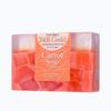Comércio exterior 24K folha de ouro cenoura vitamina A sabonete artesanal óleo essencial sabonete de limpeza banho sabonete de ouro 150g sabonete facial atacado