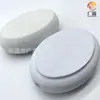 Pulido de color Oval Algodón de baño EVA se puede insertar con mango de palo de madera eva frotando gris cabeza de cepillo de limpieza repujado lijado