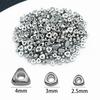 Ouro Real 18K Banhado Ouro Branco Prata Grossa Conserva Cor Triangular Quebrado Prata Espaçador Contas Espaçadoras Pingente Pingente Joias DIY Acessórios