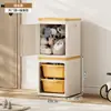 Caja de Almacenamiento de Gran Capacidad con Tapa para la Sala de Estar, Caja de Almacenamiento para Snacks y Juguetes de Niños, Caja de Almacenamiento Grande para Ropa