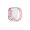 Adecuado para funda de auriculares Airpodspro3, funda de auriculares transparente con hebilla de cierre de color contrastante, funda protectora con soporte para Apple 6ª generación, modelo nuevo