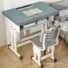 Mesa de Estudo para Ensino Fundamental e Médio Mesa e Cadeira para Crianças em Casa Mesa e Cadeira para Aula de Treinamento Mesa e Cadeira de Estilo Escolar Mesa com Altura Ajustável Mesa e Cadeira Escolares