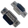 Conector de puerto serie con cable de soldadura y pin macho HDB15 chapado en oro semidorado con perforación D-SUB, de suministro de fábrica