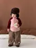 Otoño/Invierno 2026 Nuevo Ropa Interior Térmica de Felpa Cálida para Niñas Camiseta de Manga Larga Base Versátil