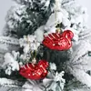 Adornos navideños de plástico, medias navideñas, muletas, colgantes, pequeños adornos para árboles de Navidad.