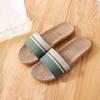 Chinelo de Linho Verão Feminino Uso Doméstico Masculino Silencioso Yoga Chinelos de Interior Confortável Antiderrapante Resistente ao Desgaste Casal Chinelos de Linho