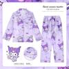 Pijamas transfronterizos para niños Primavera y Otoño Delgados Seda de Hielo Pantalones de Manga Larga Dibujos Animados Casual Ropa para Aire Acondicionado para Niños y Niñas en Verano