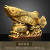 Enfeites de Peixe de Cobre, Peixe Bacia do Tesouro de Cobre, Peixe Dragão Dourado, Peixe da Riqueza, Sala de Estar, Bar, Mesa, Decoração de Escritório, Presentes