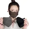 Mascarilla Cálida para Mujeres con Buen Aspecto, Mascarilla de Moda Hueso de Pescado Otoño e Invierno, Estéreo a Prueba de Viento Invernal, a Prueba de Frío y Transpirable