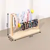 Estante de Madera Maciza para Joyería, Estante de Almacenamiento para Ligas de Pelo y Flores para el Cabello, Estante de Exhibición para Diademas y Accesorios para el Cabello, Estante de Exhibición para Pendientes, Soporte para Labiales y Llaveros