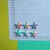 Dibujos Animados Simulación Color Degradado Bloques de Color Estrella de Mar DIY Joyería Pasador Zuecos Flor Imán de Nevera Parche Material Accesorios Venta al por Mayor