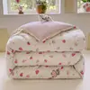 Tela arrugada estampada de algodón lavado modelo A nuevo, colcha rellena de algodón, colcha de una pieza para primavera y otoño, colcha de invierno suave y agradable para la piel