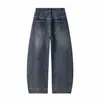 Yidao Vintage 2026 Otoño Nuevo Jeans Lavado Americano Guadaña para Hombre Retro Holgados Versátiles de Pierna Ancha