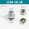 Adaptador hidráulico acero 45# Yonghua cono de 24 grados férula sello ED fitting para manguera 1CB 1CM 1DB 1DM