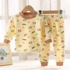 Conjunto de Ropa Interior Térmica de Seda de Leche con Forro Polar Otoño/Invierno 2026 para Niños y Niñas, Ropa para el Hogar, Ropa Interior Térmica Engrosada