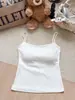 Top sin mangas de tiras con un estilo moderno, camisola blanca de verano invisible con cuello plano, talla única para todos, disponible en blanco, negro, burdeos, verde y con rayas blancas