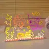 Pizarra de Dibujo Luminosa Juguete Infantil para Niñas, Pizarra para Calcar y Pintar Escribir, Pizarra para Garabatear, Regalo Fluorescente Dibujado a Mano