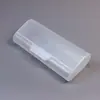 Caja para Gafas Estilo Transparente de Plástico Esmerilado Transfronteriza Simple Color Sólido Portátil de Alto Valor Moda Caja de Almacenamiento para Gafas