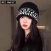 Gorro de Punto Pullover de Marca de Moda para Bloggers e Ins para Mujer Otoño e Invierno Estilo Coreano Gorro Pequeño de Lana Gorro de Pescador Cálido