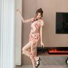 Cheongsam de Alta Gama Transfronterizo Nuevo Estilo Joven Sexy Elegante Adelgazante Nuevo Vestido de Estilo Chino para Mujer