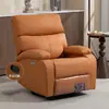 Sofá Cama Pod Espacio de Primera Clase Estilo Europeo Sofá Funcional Único Sillón Sofá para Computadora Cafetería Persona Perezosa Manicura Sofá de Cuero