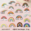 Novos Patches de Bordado com Adesivo Hot Melt Arco-Íris do Fabricante, Patches Sem Costura para Decoração de Roupas e Chapéus, Patches Premium DIY