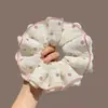 Nuevo Diseño Coreano de Nicho Hecho a Mano Encaje Plisado Encaje Banda para el Cabello Doble Capa Intestino Grande para el Cabello Accesorios para el Cabello