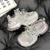 Zapatillas de suela gruesa estilo "Dad Shoes" para mujer, Nuevo modelo 2026, Malla transpirable para primavera y verano, que aumentan la altura, Ligeras, Zapatillas deportivas casuales finas