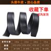 Cinturón de piel de vaca de capa superior para hombre, cuero genuino, automático, sin hebilla, suave, cinturón para pantalón de hombre, sello de cintura, cinturón al por mayor para hombre