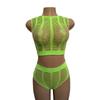 Ropa interior sexual medias de red de pesca Europa y los Estados Unidos comercio exterior bikini sin tirantes ropa de una pieza ropa de red falda de cadera 7595