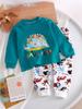Roupas de Algodão Puro de Outono para Crianças, Conjunto de Roupa Íntima Base para Bebês, Roupas de Algodão para Meninas, Uniformes Escolares, Calças de Outono para Bebês, Estilos de Primavera e Outono
