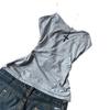 Verano 2025 Nuevo Deseo Puro Estilo Coreano Chica Caliente Moda Femenina Extranjera Y2K Sexy Camisola Gris