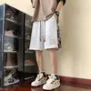 Pantalones Cortos Pesados Retro Americanos para Hombre Verano Nuevo Diseño Sentido Nicho Costuras Sueltos Talla Grande Casual