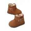 Botas de Neve Infantis Meninas Inverno 2026 Novas Meninos Grossas Quentes Sapatos Grandes de Algodão Impermeáveis Botas Curtas para Bebê com Plus Fleece