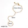 Pulsera de acero inoxidable chapada en oro de 18k estilo ins europeo y americano no se desvanece para mujer cadena de cuentas de arroz de acero de titanio nicho de alto nivel cadena de dedo