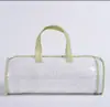 Bolso de Mano No Tejido Bolsa de Empaque Transparente con Empalme Bolsa Cilíndrica de Mosquitero para Almacenamiento Almohada Textil para el Hogar Edredón de PVC