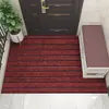 Tapete Liso Colorido Transfronteiriço com Listras Duplas, Capacho para Entrada de Casa, Tapete Personalizável de Sete Listras