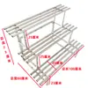 Soporte de Flores para Balcón de Acero Inoxidable, Estante de Piso de Hierro Forjado Estilo Escalera para Plantas Suculentas de Múltiples Niveles, Almacenamiento para Sala de Estar, Soporte Decorativo para Macetas de Exterior