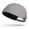 Gorra de Melón sin Visera Estilo Nuevo Primavera y Otoño para Hombres, Gorra Hip-Hop Coreana para Todas las Estaciones, Gorra Retro Trendy de Calle para Propietarios
