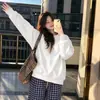 Nuevo cárdigan con capucha extragrande, chaqueta sudadera elegante y chic para mujer, estilo coreano, adecuado para primavera y otoño, perfecto para figuras petite