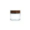 Frasco Dispenser de Vidro Transparente para Creme Frasco Dispenser de Vidro Cosmético Portátil Creme para Olhos Amostra Vazia Dispenser de Vidro