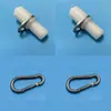 Accesorios para Poste Exterior Tapón para asta de Bandera Tapa Extremo de Barra Colgante Cierre Rápido H Juego Completo Adecuado para Diámetro de Tubo de 22 mm Universal