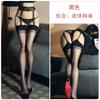 Dz Guiruo Lingerie Sexy Transparente Body de Renda Cós Único Bottom Jarreteira Preto Meias de Seda 8078