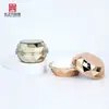 Botella de crema semi-circular personalizada de fábrica 30g crema facial para el cuidado de la piel embalaje de botella de plástico de doble capa botella de crema facial personalizada