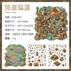 Yuezhen Microfear World Pegatinas de Escena en Miniatura Estéreo 3D Pegatinas Transfronterizas para Niños Pegatinas Creativas Pegatinas de Paisajismo