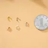 Plata de Ley S925 Tubo Fijo en Forma de U DIY Pulsera Hecha a Mano Collar Botón de Acabado con Cuentas Enhebrado Accesorios de Joyería Venta al por Mayor