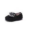 Tiger Captain 2026 Outono/Inverno Sapatos de Algodão Infantil Meninas Laço Sapatos de Princesa Sapatos de Algodão Estudante Atacado
